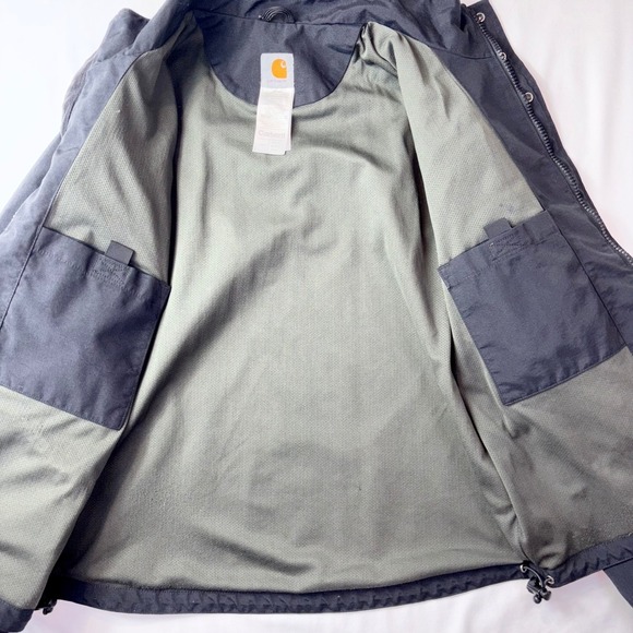 Carhartt Mens J162BLK Black Full Zip Active Jacket Coat Workwear Size M - Picture 7 of 7